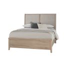 The appearance of Woodbridge Queen Upholstered Bed In Grey designed by Vaughan Bassett in the transitional interior design. This shadow grey piece of furniture  was selected by 1StopBedrooms from Woodbridge Collection to add a touch of cosiness and style into your home. Sku: 821-551;821-155;821-052;821-922. Bed Size: Queen. Material: Maple. Bed Type: Upholstered Bed.