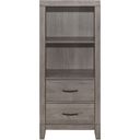 The appearance of Woodrow Gray Tower Nightstand designed by Homelegance in the transitional interior design. This gray piece of furniture was selected by 1StopBedrooms from Woodrow Collection to add a touch of cosiness and style into your home. Sku: 2042NB-10. Material: Wood.