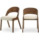 The appearance of Woodson Linen Textured Fabric Dining Chair Set of 2 In Beige designed by Meridian in the transitional interior design. This beige piece of furniture was selected by 1StopBedrooms from Woodson Collection to add a touch of cosiness and style into your home. Sku: 868Beige-C. Material: Wood.