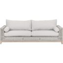 The appearance of Woven Tropez Outdoor 90 Inch Sofa In Taupe and Gray Teak designed by Essentials For Living in the transitional interior design. This taupe/gray teak piece of furniture  was selected by 1StopBedrooms from Woven Collection to add a touch of cosiness and style into your home. Sku: 6843.WTA/PUM/GT. Material: Teak Wood.