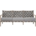 The appearance of Woven Costa Outdoor 77 Inch Sofa In Dove and Grey designed by Essentials For Living in the transitional interior design. This dove and grey piece of furniture was selected by 1StopBedrooms from Woven Collection to add a touch of cosiness and style into your home. Sku: 6861-3.DOV/DOV/GT. Material: Teak Wood.