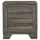 The appearance of Wright 2-Drawer Nightstand Bedside Table In Brown Oak designed by Coaster in the transitional interior design. This brown oak piece of furniture was selected by 1StopBedrooms from Wright Collection to add a touch of cosiness and style into your home. Sku: 223342. Material: MDF.