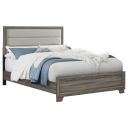 The appearance of Wright 52 Inch Upholstered Queen Bed In Brown Oak designed by Coaster in the transitional interior design. This brown oak piece of furniture was selected by 1StopBedrooms from Wright Collection to add a touch of cosiness and style into your home. Sku: 223341QB1;223341QB2. Material: Polyester. Bed Size: Queen. Bed Type: Upholstered Bed.
