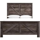 The appearance of Wynnlow Crossbuck Panel Bed (Queen) designed by Signature Design by Ashley in the transitional interior design. This gray piece of furniture was selected by 1StopBedrooms from Wynnlow Collection to add a touch of cosiness and style into your home. Sku: B440-57;B440-54;B440-98. Bed Type: Panel Bed. Material: Wood. Bed Size: Queen.