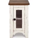 The appearance of Wystfield White and Brown Chair Side End Table designed by Signature Design by Ashley in the transitional interior design. This white/brown piece of furniture  was selected by 1StopBedrooms from Wystfield Collection to add a touch of cosiness and style into your home. Sku: T459-7. Material: Metal.