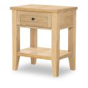 XXX's and OOO's 1 Drawer Open Night Stand In Amber