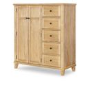 XXX's and OOO's 2 Door and 5 Drawer Chest In Amber
