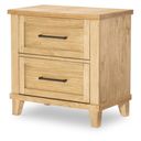 XXX's and OOO's 2 Drawer Night Stand In Amber