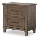 XXX's and OOO's 2 Drawer Night Stand In Cocoa