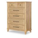 XXX's and OOO's 5 Drawer Chest In Amber