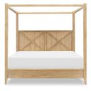 XXX's And OOO's Complete Queen Canopy Bed In Amber
