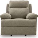 The appearance of Yarrow Lane Recliner In Mocha designed by Signature Design by Ashley in the traditional interior design. This mocha piece of furniture was selected by 1StopBedrooms from Yarrow Lane Collection to add a touch of cosiness and style into your home. Sku: NC9140525. Material: Fabric.