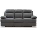 The appearance of Yarrow Lane Reclining Sofa with Drop Down Table In Charcoal designed by Signature Design by Ashley in the modern / contemporary interior design. This charcoal piece of furniture  was selected by 1StopBedrooms from Yarrow Lane Collection to add a touch of cosiness and style into your home. Sku: NC9140689. Material: Fabric.