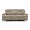 The appearance of Yarrow Lane Reclining Sofa with Drop Down Table In Mocha designed by Signature Design by Ashley in the traditional interior design. This mocha piece of furniture was selected by 1StopBedrooms from Yarrow Lane Collection to add a touch of cosiness and style into your home. Sku: NC9140589. Material: Fabric.