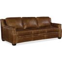 The appearance of SS Yates Dark Wood Sofa designed by Hooker in the traditional interior design. This dark wood piece of furniture was selected by 1StopBedrooms from SS Collection to add a touch of cosiness and style into your home. Sku: SS519-03-087. Material: Leather.