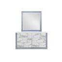 Ylime Marble Dresser with LED In White