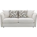 The appearance of Yolanda Loveseat with 4 Pillows In Beige Chenille designed by ACME in the modern / contemporary interior design. This beige chenille piece of furniture  was selected by 1StopBedrooms from Yolanda Collection to add a touch of cosiness and style into your home. Sku: LV03606. Material: Fabric.