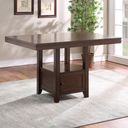 The appearance of Yorktown Counter Table In Brown designed by Steve Silver in the modern / contemporary interior design. This brown piece of furniture  was selected by 1StopBedrooms from Yorktown Collection to add a touch of cosiness and style into your home. Sku: YT500PT. Material: MDF. Table Top Shape: Rectangular.
