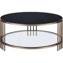 The appearance of Abisha Coffee Table In Champagne designed by ACME in the modern / contemporary interior design. This champagne piece of furniture  was selected by 1StopBedrooms from Abisha Collection to add a touch of cosiness and style into your home. Sku: LV02815. Material: Metal.