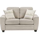 The appearance of Zander Loveseat In Taupe designed by Homelegance in the modern / contemporary interior design. This taupe piece of furniture was selected by 1StopBedrooms from Zander Collection to add a touch of cosiness and style into your home. Sku: 9745TP-2. Material: Chenille.