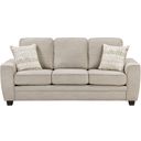 The appearance of Zander Sofa In Taupe designed by Homelegance in the modern / contemporary interior design. This taupe piece of furniture was selected by 1StopBedrooms from Zander Collection to add a touch of cosiness and style into your home. Sku: 9745TP-3. Material: Chenille.