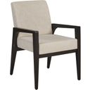 The appearance of Zanzibar Latham Upholstered Arm Chair In Beige designed by Lexington in the modern / contemporary interior design. This beige piece of furniture was selected by 1StopBedrooms from Zanzibar Collection to add a touch of cosiness and style into your home. Sku: 417-883-01. Material: Wood.
