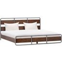 Zest Queen Solid Wood Platform Bed In Dark Oak