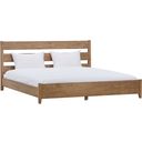 Zest Queen Solid Wood Platform Bed In Natural Oak