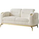 The appearance of Zoe Loveseat In Cream designed by Galaxy Home Furnishings in the modern / contemporary interior design. This cream piece of furniture was selected by 1StopBedrooms from Zoe Collection to add a touch of cosiness and style into your home. Sku: 601955557009. Material: Polyester.