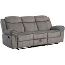 The appearance of Zubaida Gray Reclining Sofa designed by ACME in the modern / contemporary interior design. This gray piece of furniture was selected by 1StopBedrooms from Zubaida Collection to add a touch of cosiness and style into your home. Sku: 55025. Material: Upholstered.