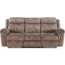 The appearance of Zubaida Chocolate Reclining Sofa designed by ACME in the modern / contemporary interior design. This chocolate piece of furniture was selected by 1StopBedrooms from Zubaida Collection to add a touch of cosiness and style into your home. Sku: 55020. Material: Metal.