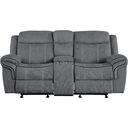 Zubaida Gray Glider Reclining Loveseat