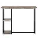 The appearance of Zudora Counter Height Table In Black designed by ACME in the industrial interior design. This black piece of furniture  was selected by 1StopBedrooms from Zudora Collection to add a touch of cosiness and style into your home. Sku: DN01755. Material: Wood. Table Top Shape: Rectangular. Size: 16" x 47".