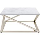 The appearance of Zurich Square Cocktail Table designed by Steve Silver in the transitional interior design. This white piece of furniture  was selected by 1StopBedrooms from Zurich Collection to add a touch of cosiness and style into your home. Sku: ZU100C. Material: MDF.