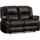 The appearance of Zuriel Motion Loveseat In Brown designed by ACME in the modern / contemporary interior design. This brown piece of furniture was selected by 1StopBedrooms from Zuriel Collection to add a touch of cosiness and style into your home. Sku: LV52281. Material: PU.