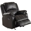 The appearance of Zuriel Motion Rocker Recliner In Black designed by ACME in the modern / contemporary interior design. This black piece of furniture was selected by 1StopBedrooms from Zuriel Collection to add a touch of cosiness and style into your home. Sku: LV52287. Material: PU.