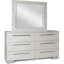 Sapphire high gloss white laminate deals queen platform bed
