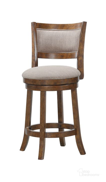The appearance of 29 Inch Swivel Stool In Burnt Brown designed by Avalon Furniture in the traditional interior design. This brown piece of furniture  was selected by 1StopBedrooms from  to add a touch of cosiness and style into your home. Sku: D01811 GC. Product Type: Barstool. Material: Rubberwood.