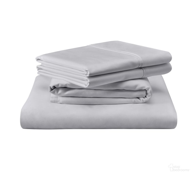 The appearance of 400 Thread Count Egyptian Full Cotton Sheet Set In Silver Mist designed by Tempur-Pedic in the modern / contemporary interior design. This silver mist piece of furniture  was selected by 1StopBedrooms from Luxe Egyptian Collection to add a touch of cosiness and style into your home. Sku: 40101440. Material: Cotton. Size: Full. Product Type: Bed Sheet. Image1