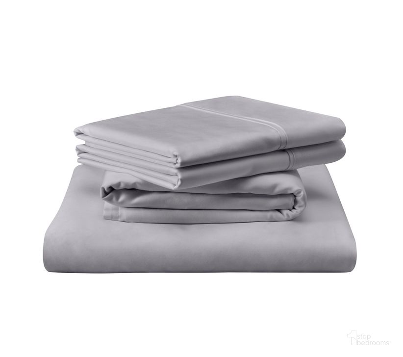 The appearance of 400 Thread Count Egyptian Split California King Cotton Sheet Set In Cool Grey designed by Tempur-Pedic in the modern / contemporary interior design. This cool grey piece of furniture  was selected by 1StopBedrooms from Luxe Egyptian Collection to add a touch of cosiness and style into your home. Sku: 40101532. Material: Cotton. Product Type: Bed Sheet. Size: Split California King. Image1