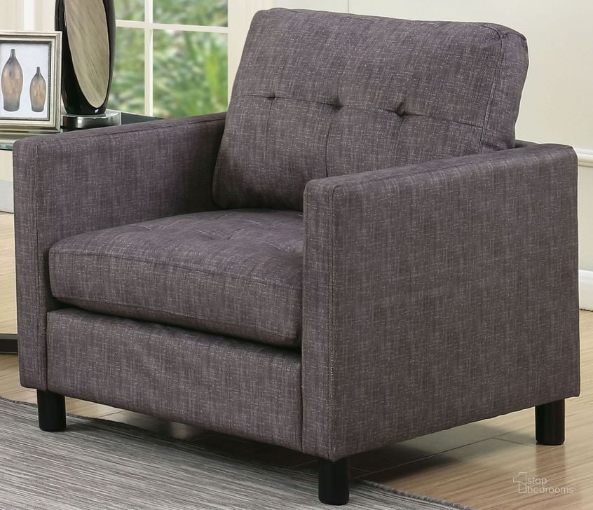 The appearance of Ceasar Reversible Sofa And Ottoman In Gray designed by ACME in the modern / contemporary interior design. This gray piece of furniture  was selected by 1StopBedrooms from Ceasar Collection to add a touch of cosiness and style into your home. Sku: 53316CHA. Product Type: Sofa. Material: Upholstery. Key Features: Tufted. Image1