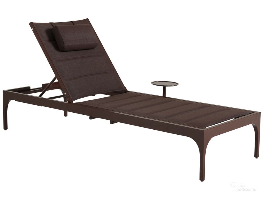 The appearance of Abaco Chaise designed by Tommy Bahama in the transitional interior design. This medium brown piece of furniture  was selected by 1StopBedrooms from Abaco Collection to add a touch of cosiness and style into your home. Sku: 01-3420-75. Product Type: Outdoor Chaise Lounge. Image1