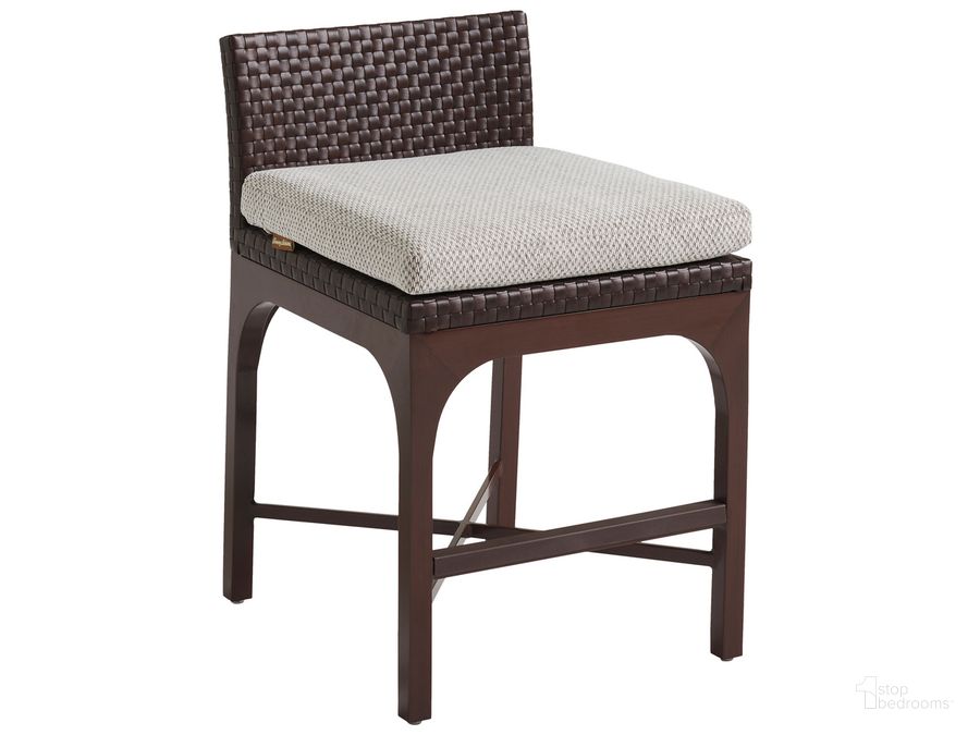 The appearance of Abaco Counter Stool designed by Tommy Bahama in the coastal interior design. This  piece of furniture  was selected by 1StopBedrooms from Abaco Collection to add a touch of cosiness and style into your home. Sku: 01-3420-17-40. Product Type: Outdoor Bar Furniture. Image1