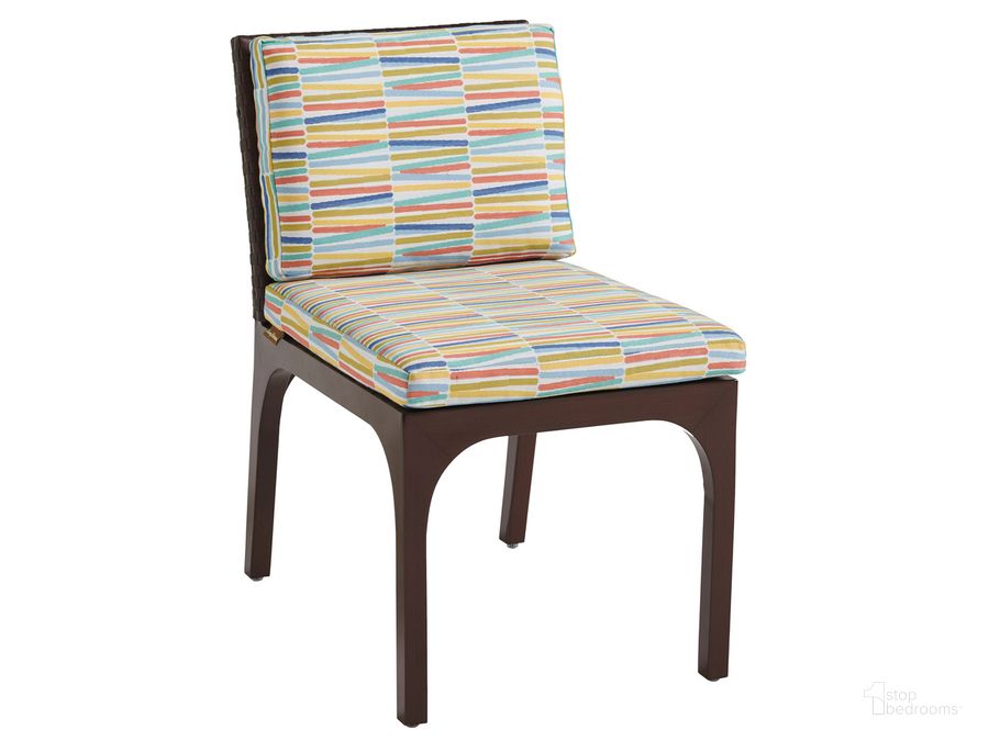 The appearance of Abaco Dining Chair designed by Tommy Bahama in the coastal interior design. This  piece of furniture  was selected by 1StopBedrooms from Abaco Collection to add a touch of cosiness and style into your home. Sku: 01-3420-12-40. Product Type: Outdoor Chair. Image1