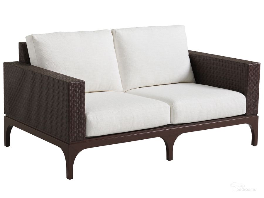 The appearance of Abaco Loveseat designed by Tommy Bahama in the modern / contemporary interior design. This  piece of furniture  was selected by 1StopBedrooms from Abaco Collection to add a touch of cosiness and style into your home. Sku: 01-3420-22-40. Product Type: Outdoor Sofa & Loveseat. Image1