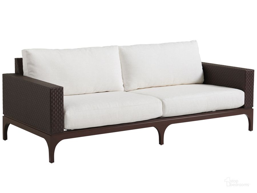 The appearance of Abaco Sofa designed by Tommy Bahama in the coastal interior design. This  piece of furniture  was selected by 1StopBedrooms from Abaco Collection to add a touch of cosiness and style into your home. Sku: 01-3420-33-40. Product Type: Outdoor Sofa & Loveseat. Image1