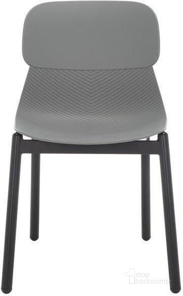 The appearance of Abbie Molded Plastic Dining Chair Set of 2 In Grey/Black designed by Safavieh Couture in the transitional interior design. This grey/black piece of furniture  was selected by 1StopBedrooms from Abbie Collection to add a touch of cosiness and style into your home. Sku: SFV6900C-SET2. Product Type: Dining Chair. Material: Plastic. Image1