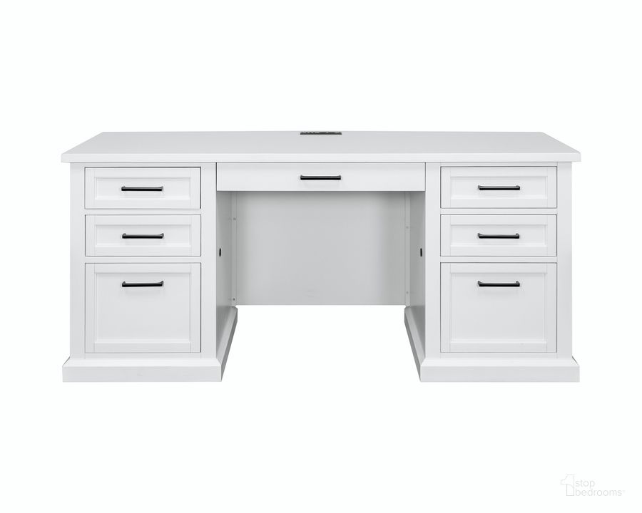 The appearance of Abby Modern Wood Office Desk Writing Table In White designed by Martin Furniture in the modern / contemporary interior design. This white piece of furniture  was selected by 1StopBedrooms from Abby Collection to add a touch of cosiness and style into your home. Sku: IMAY689. Material: Wood. Product Type: Office Desk. Image1