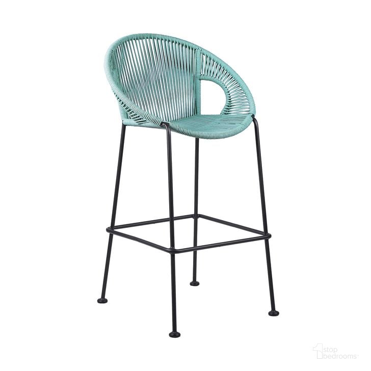 The appearance of Acapulco 26 Inch Indoor Outdoor Steel Bar Stool with Wasabi Rope designed by Armen Living in the modern / contemporary interior design. This wasabi piece of furniture  was selected by 1StopBedrooms from Acapulco Collection to add a touch of cosiness and style into your home. Sku: LCACBAWSB26. Material: Steel. Product Type: Outdoor Bar Furniture. Image1