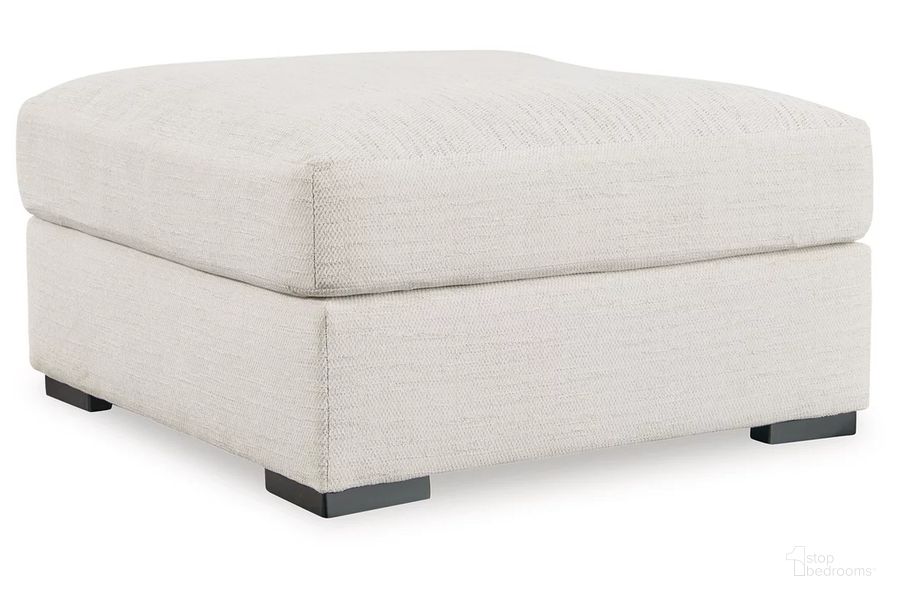 The appearance of Accomplished Oversized Accent Ottoman In Stone designed by Signature Design by Ashley in the modern / contemporary interior design. This stone piece of furniture  was selected by 1StopBedrooms from Accomplished Collection to add a touch of cosiness and style into your home. Sku: 2570408. Material: Fabric. Product Type: Ottoman. Image1